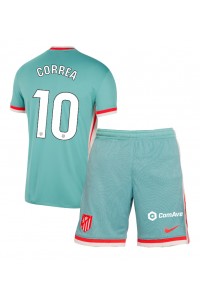 Atletico Madrid Angel Correa #10 Babytruitje Uit tenue Kind 2024-25 Korte Mouw (+ Korte broeken)